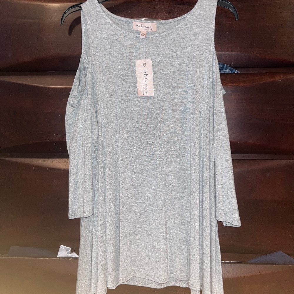 Mist grey heather shirt